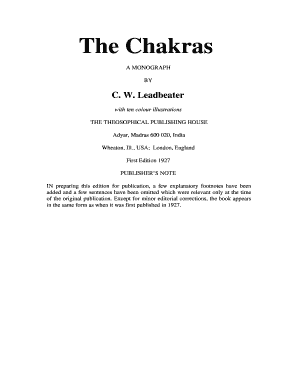 Los Chakras PDF  Form