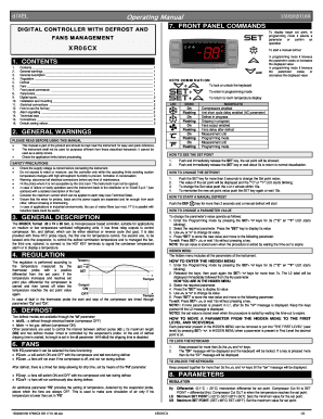 Dixell Controller Manual  Form