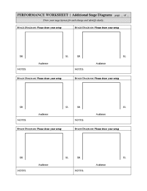 Blank Stage Diagram  Form