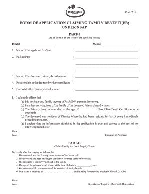 Nsap Application Form