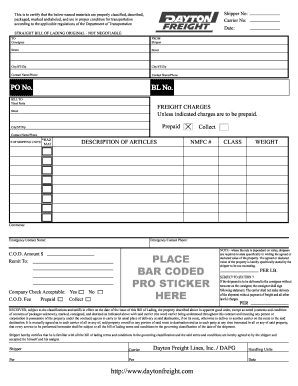 Dayton Bol  Form