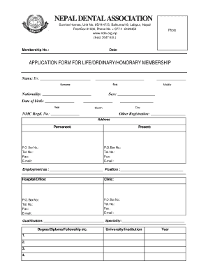 Nda Nepal  Form