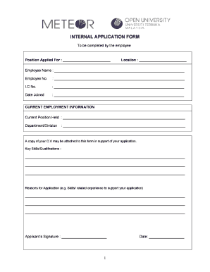 Employment Form Malaysia