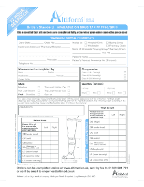 Altiform Made to Measure Form