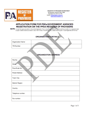 Ppda Forms PDF