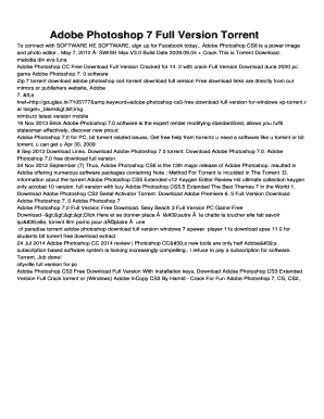 Adobe Photoshop Torrent Download  Form