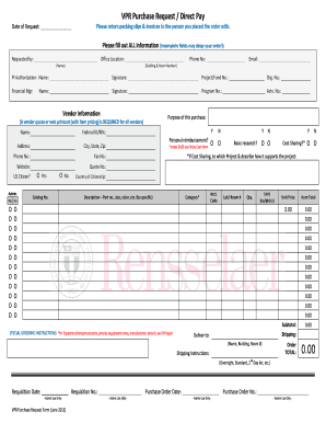 VPR Purchase Request Form Draft 7 Biotech Rpi