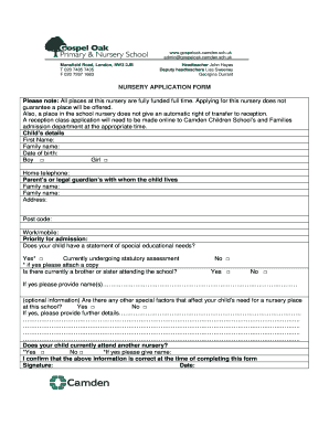 United Kingdom Primary School  Form