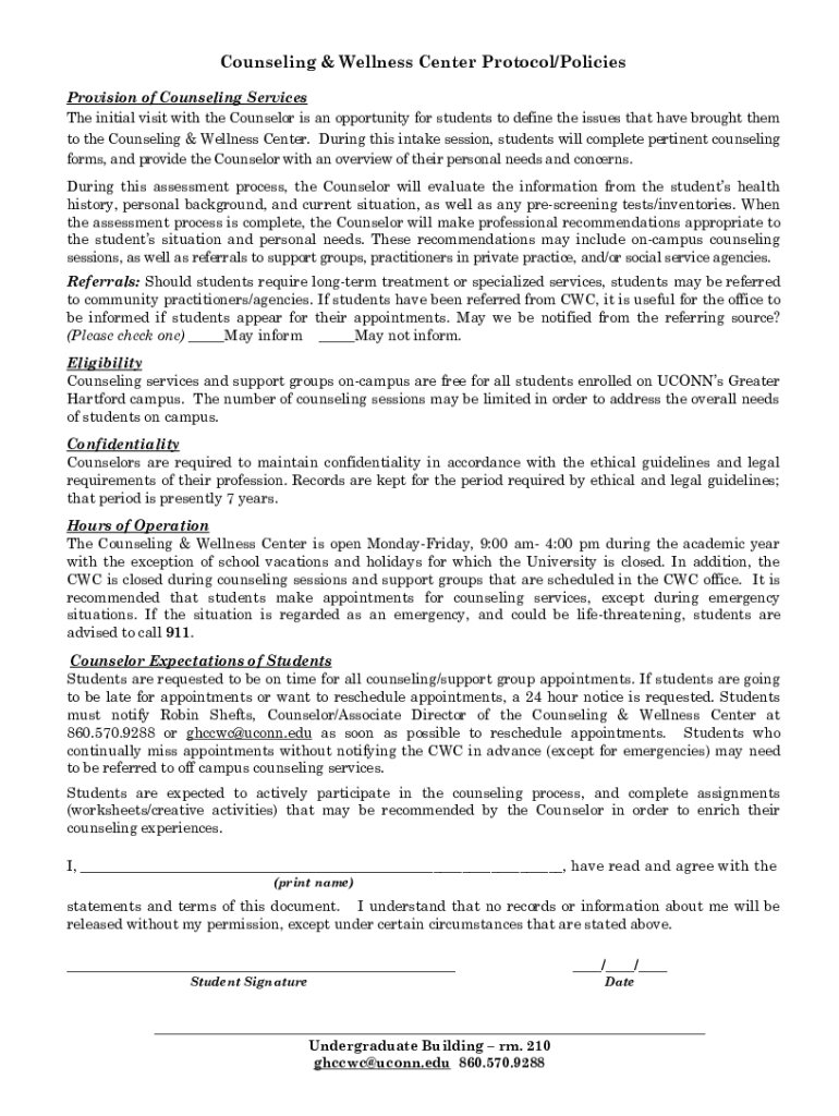 counselling case study consent form