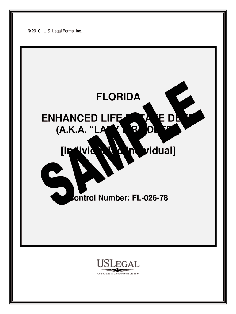 Get and Sign Enhanced Life Estate Deed Florida  Form