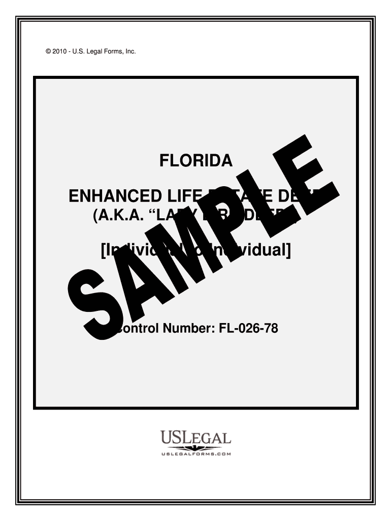 Enhanced Life Estate Deed Florida  Form