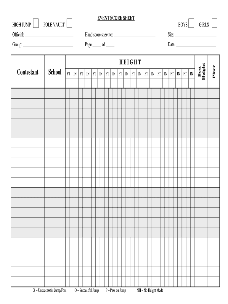 Close to 100 Score Sheet Close to 100 Score Sheet  Form