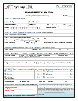 Al Sagr Insurance Reimbursement Form