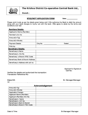 Central Bank Rtgs Form