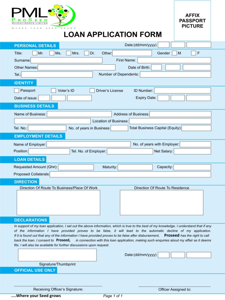 Loan Application Form