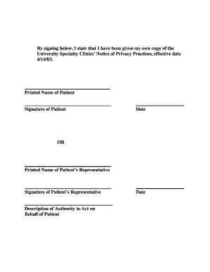 Print Name and Signature Template  Form