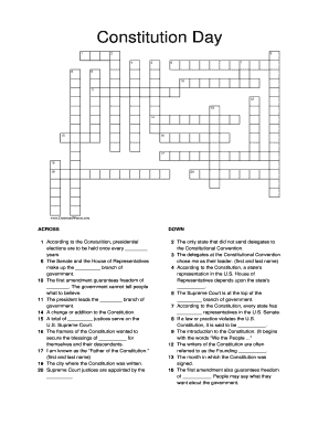 14 the constitution crossword puzzle answers fill out and sign printable pdf template signnow