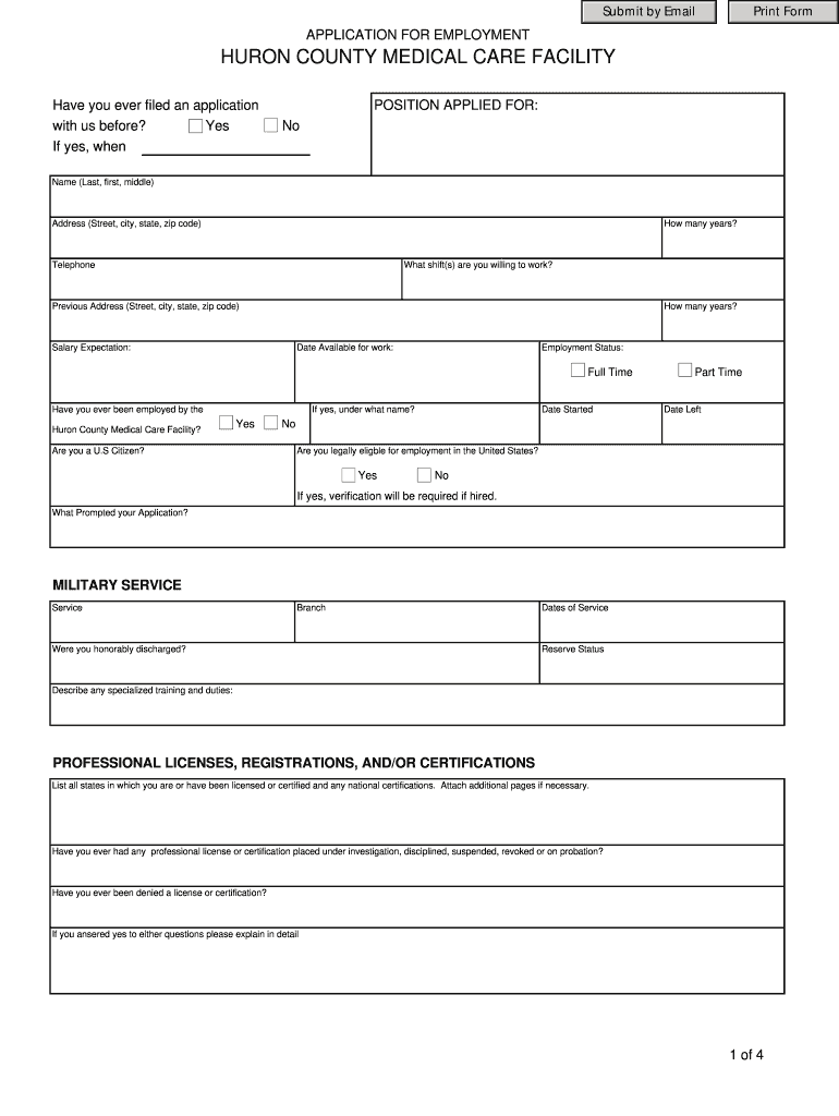 Hcmcf Bad Axe Mi Application  Form