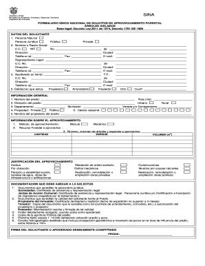 Permiso De Aprovechamiento Forestal  Form