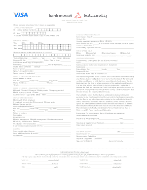 Bank Muscat Download Forms
