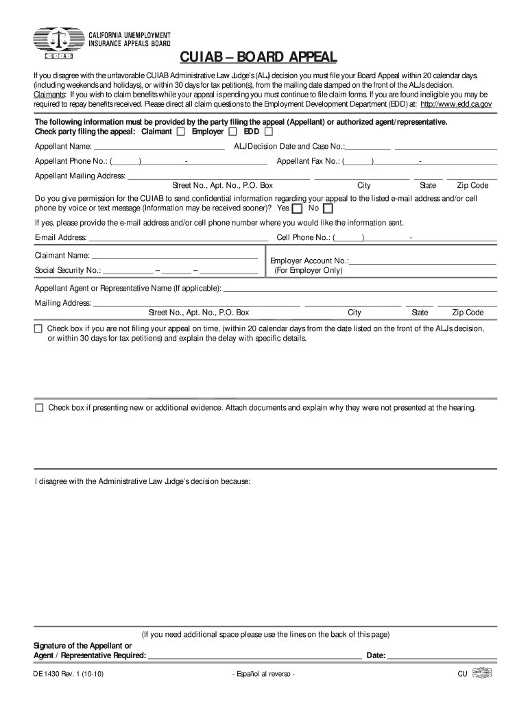  How to Fill Out Cuiab Board Appeal Form 2010