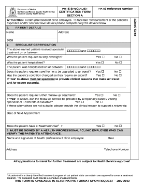 Pats Form Wa