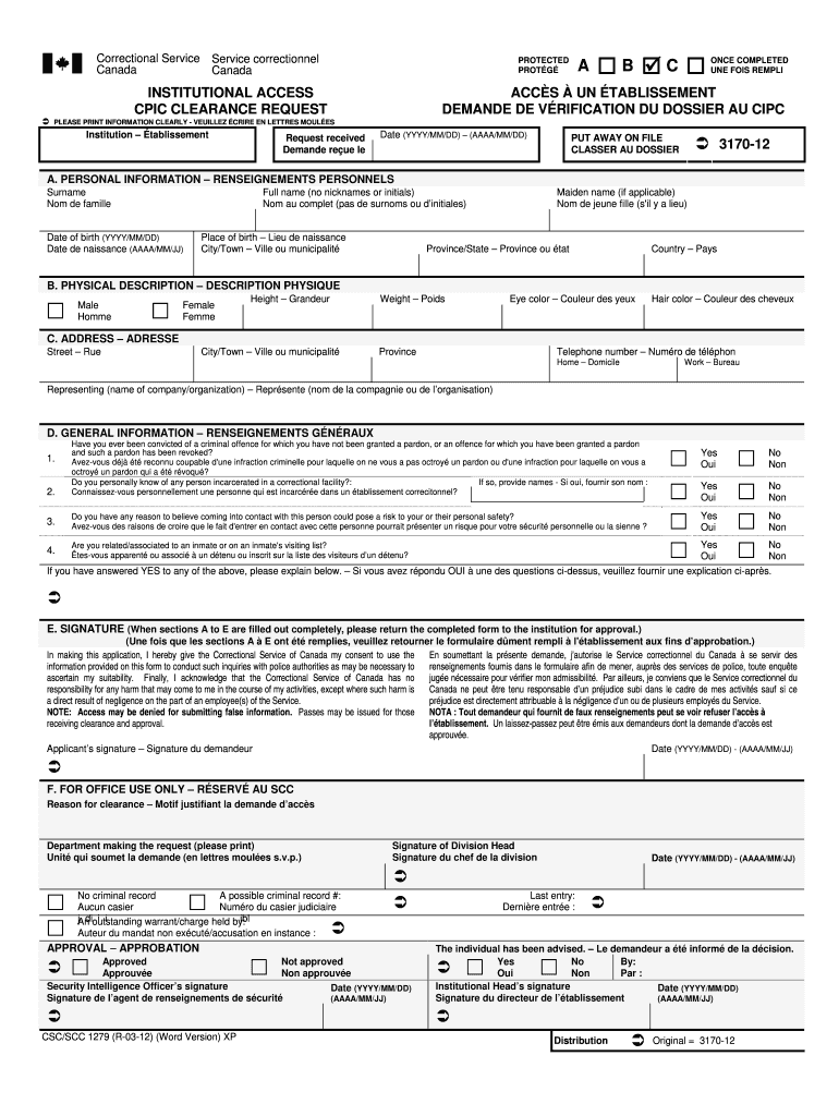  Cpic Clearance Request Form 2012