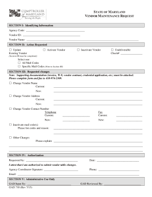 Gad Maryland  Form