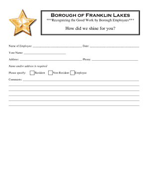 Compliment Form