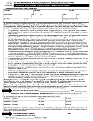 Sky Zone Waiver - Fill Out and Sign Printable PDF Template | signNow