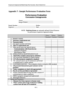 Service Provider Evaluation Form