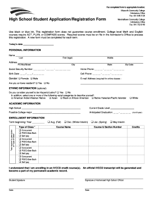  Private School Registration Form PDF 2013