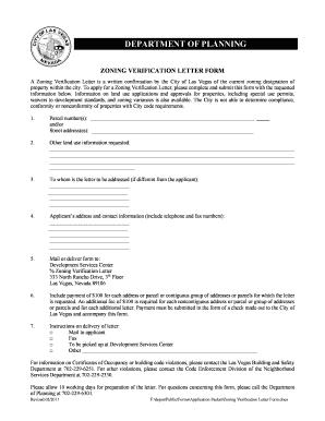 Zoning Verification Form