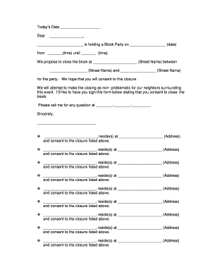 Neighbor Consent Form