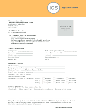 Ics Application Form PDF