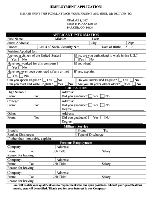 Oralabs Apply Online Form