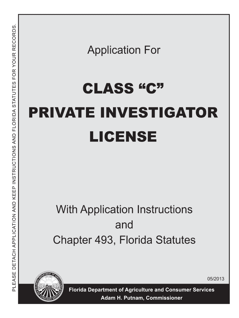  Investigator License in Florida 2013-2024