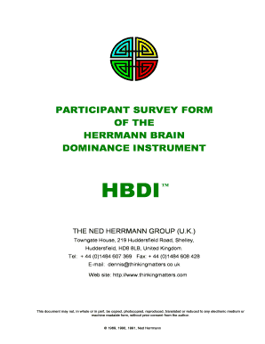 Hbdi Test PDF  Form