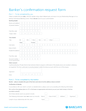 Bank Confirmation Letter Sample PDF  Form