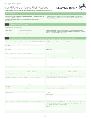 Bank Application Form
