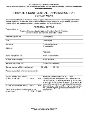 pdfFiller Practice Job Application  Form