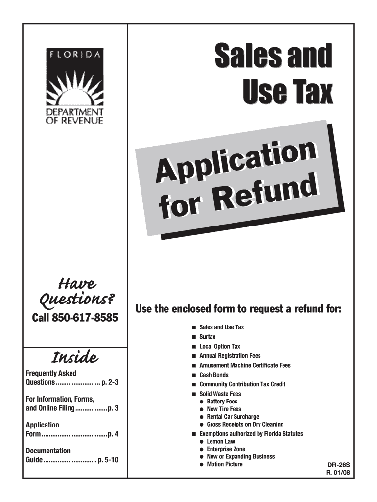  Application Refund  Form 2008