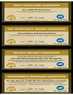 Adt Certificate - Fill Out and Sign Printable PDF Template | signNow