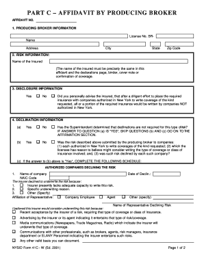 Nysid Form 41c