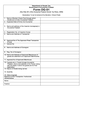 Online Dg Form Filling at Arunachal Pradesh