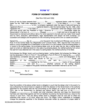 Form G in Word Format