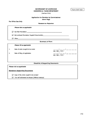 BApplicationb for Revision by Commissioner Rushabh Infosoft Ltd Form