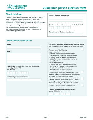 Vpe1 Hmrc  Form