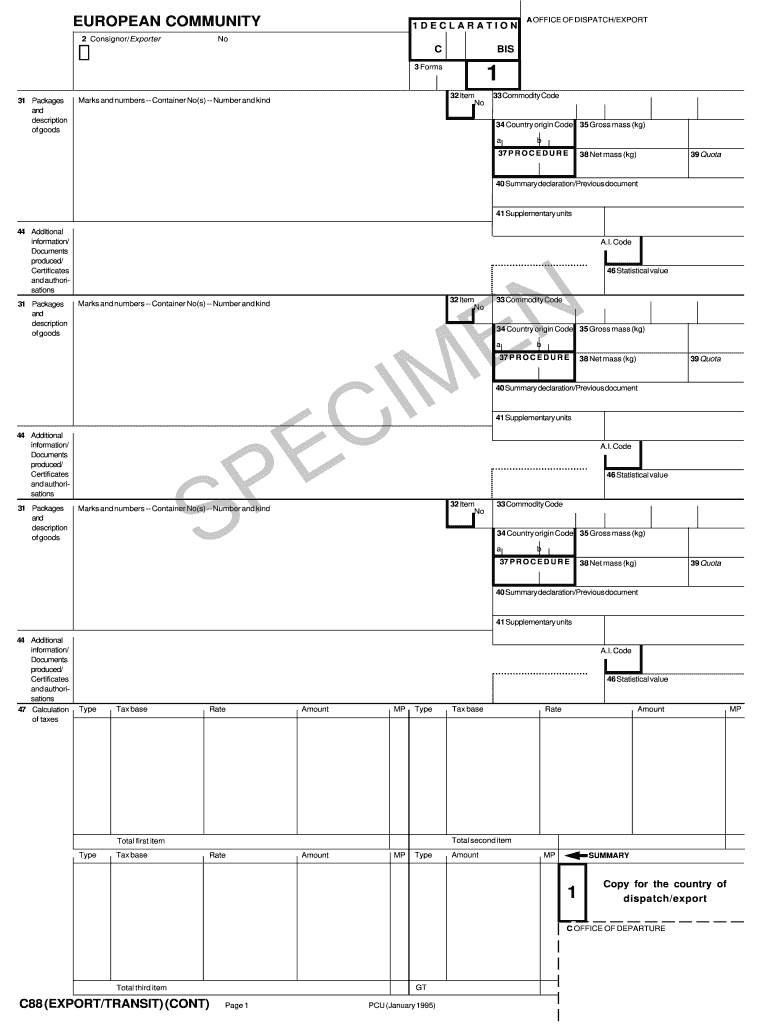 C88 Form