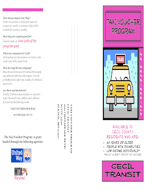 Taxi Voucher Program  Form